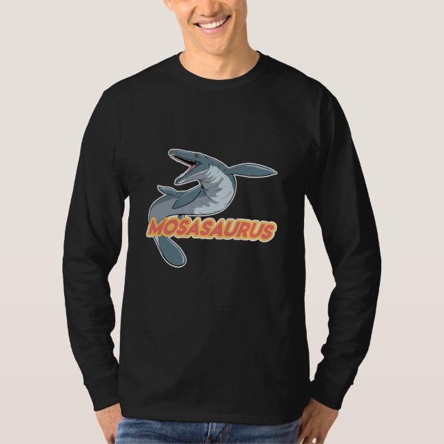Camiseta Mosasaurus Dino Prehistoric Dinosaur  1 (Frente)