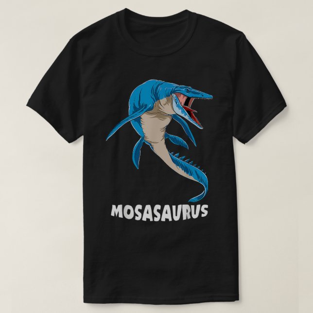Camiseta Mosassauro Design pré-histórico (Frente do Design)