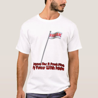 Camiseta Mosca arrepiante da bandeira