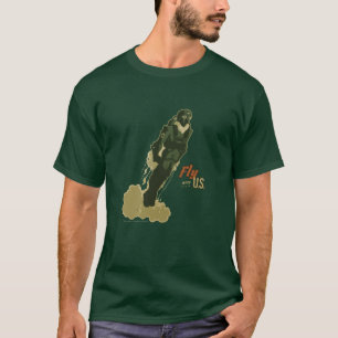 Camiseta Mosca comigo o T gráfico dos homens