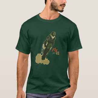 Camiseta Mosca comigo o T gráfico dos homens