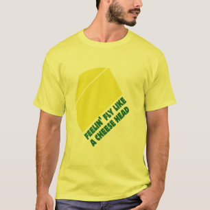Camiseta mosca como um t-shirt da cabeça do queijo