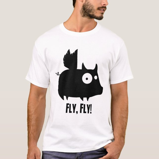 Camiseta Mosca da mosca leitão (Frente)