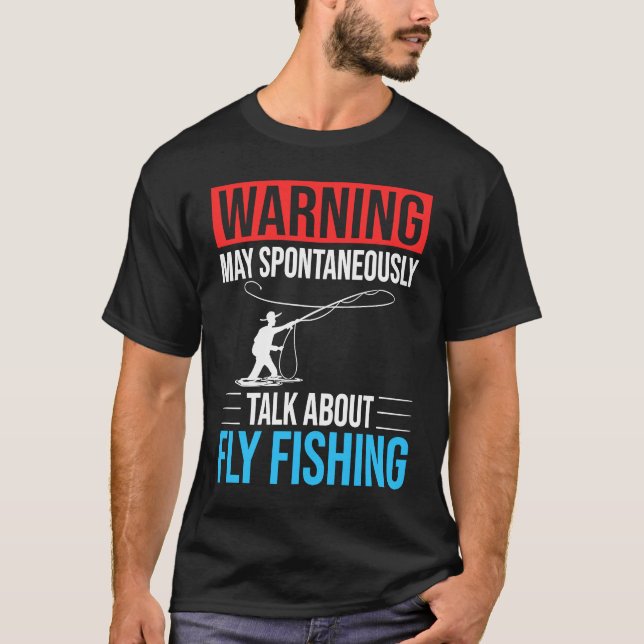 Camiseta Mosca de Pesca Voadora Pescador Vara Isca Carretel (Frente)