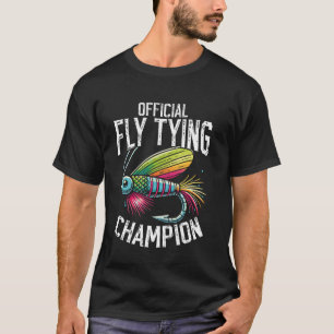 Camiseta Mosca Engraçada Tentando Pescar Truta Lançando Mos