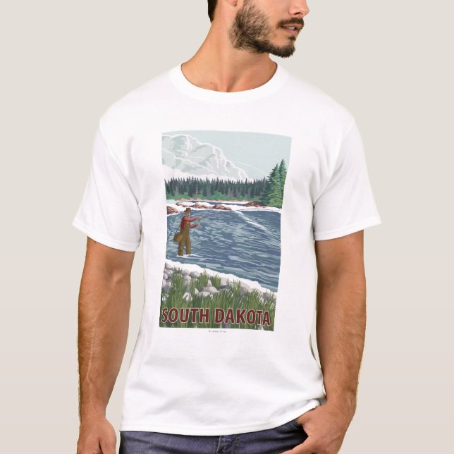 Camiseta Mosca FishermanSouth Dakota (Frente)
