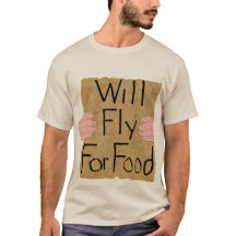 Mosca para o t-shirt da comida