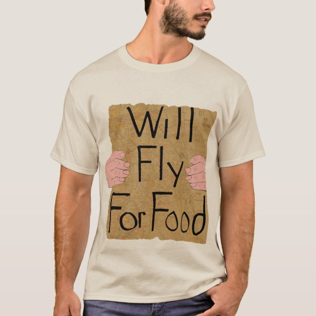 Camiseta Mosca para o t-shirt da comida (Frente)
