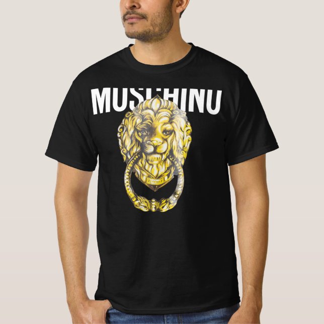 CAMISETA MOSCHINO LION HEAD HANDLE JERSEY T-SHIRT (Frente)