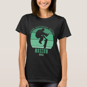 Camiseta Moscou Skatista Russo Urna Skate