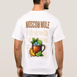 Camiseta Moscow Mule T-Shirt – Classic Copper Mug Cocktail