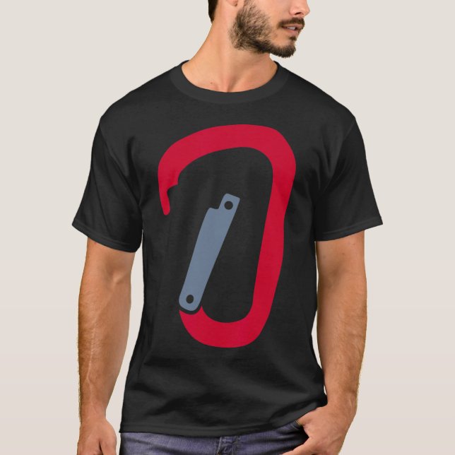 Camiseta Mosquetão de Escalada (Frente)