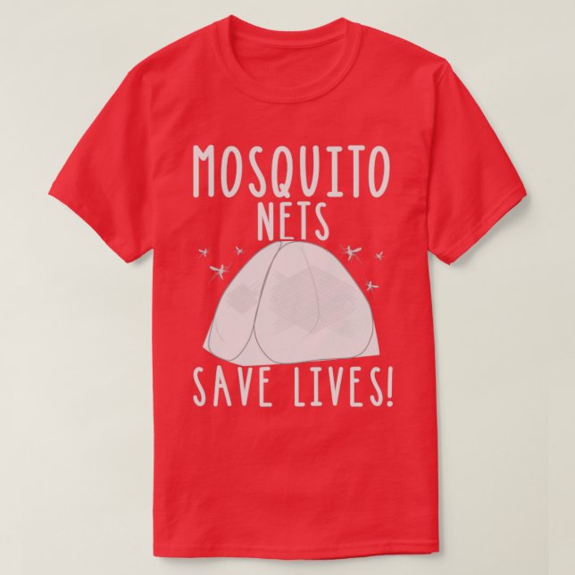 Camiseta Mosquiteiros salvam vidas (Frente do Design)