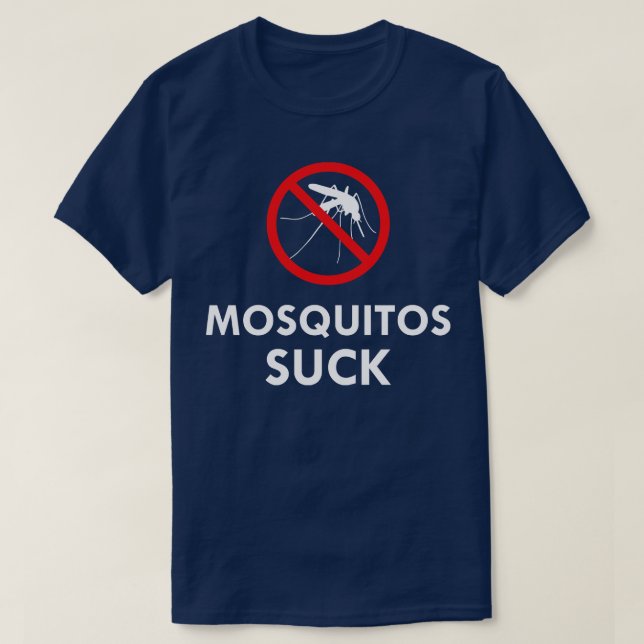 Camiseta Mosquitos Suck (Frente do Design)