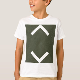 Camiseta Moss Green Chevron Kids T-Shirt