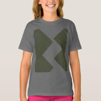 Moss Green Pattern Youth T Shirt