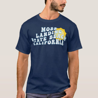 Camiseta Moss Landing State Beach California Retro Wavy 197