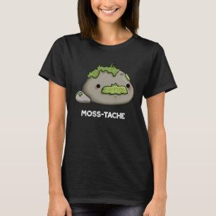 Camiseta Moss-tache Engraçado Cachorro Escuro BG