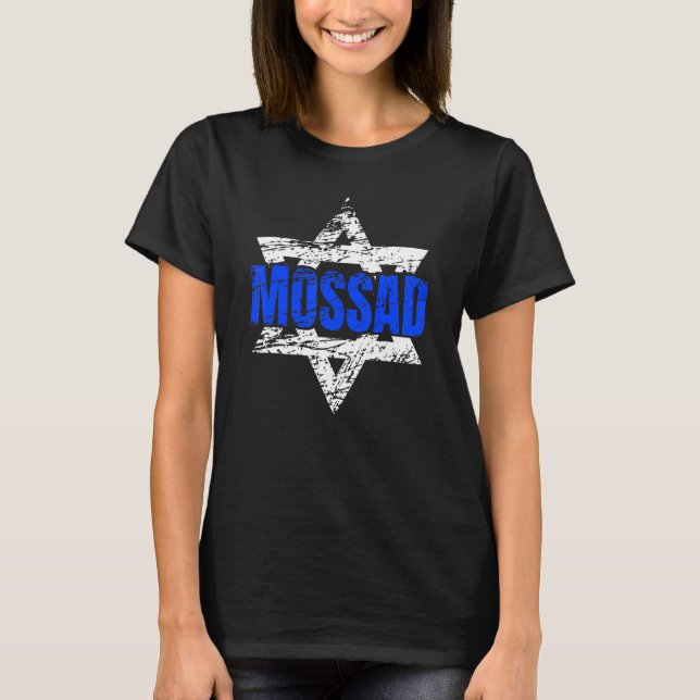 Camiseta Mossad Israel Serviço Secreto Israelita Tel Aviv M (Frente)