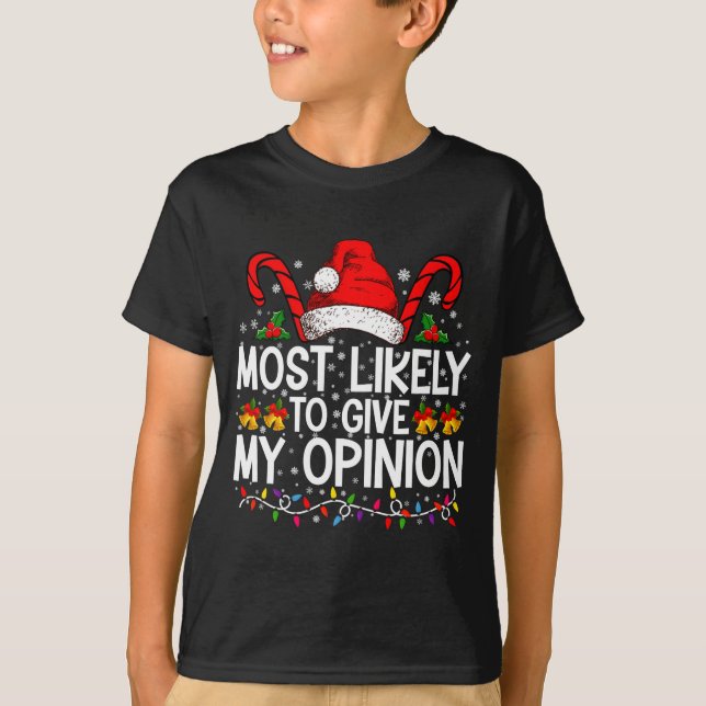 Camiseta Most Likely To Give My Onion Funny Christmas  (Frente)
