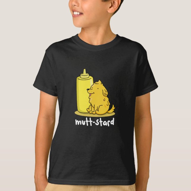 Camiseta Mostarda Engraçada Mutt-stard Mostarda Canja Pun D (Frente)