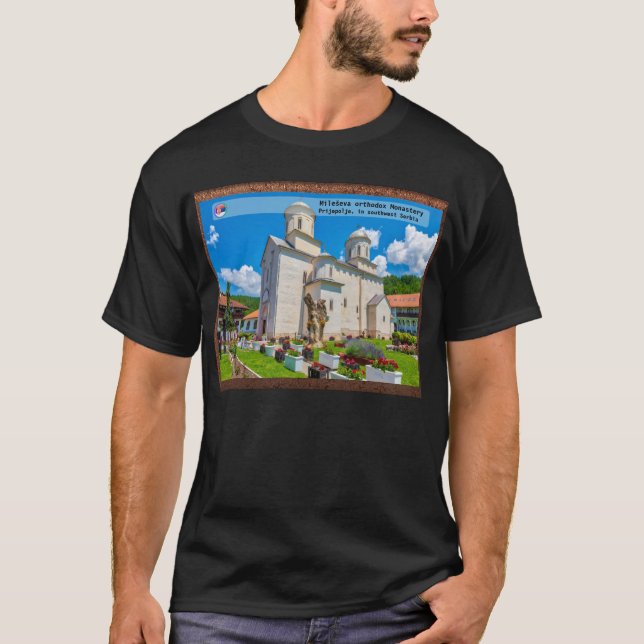 Camiseta MOSTEIROS SÉRVIOS - Mosteiro de Mileševa 2 (Frente)
