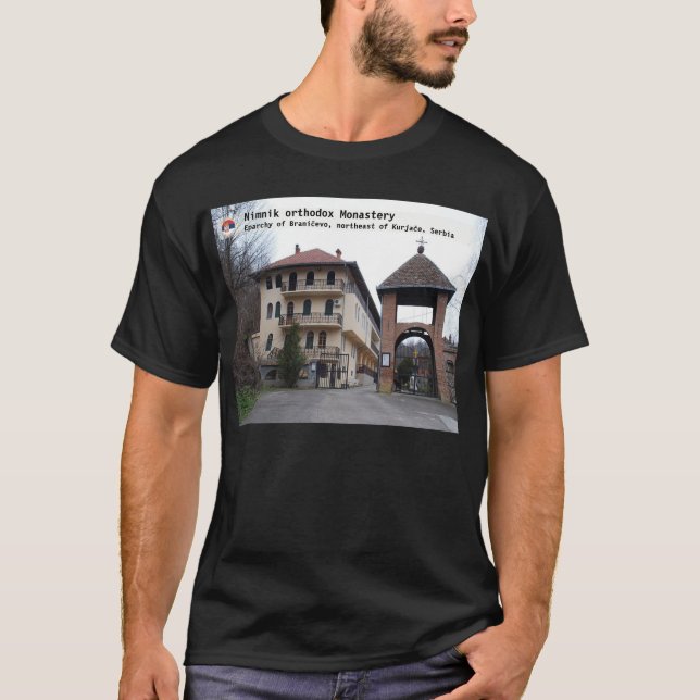 Camiseta MOSTEIROS SÉRVIOS - Mosteiro ortodoxo de Nimnik 2 (Frente)
