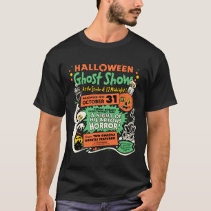 Camiseta Mostra 1950 do fantasma do Dia das Bruxas