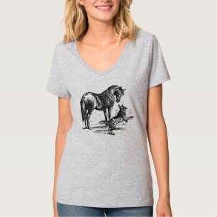 Camiseta Mostra de cão e de pônei