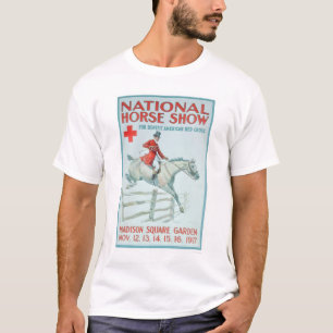 Camiseta Mostra nacional do cavalo para a cruz vermelha