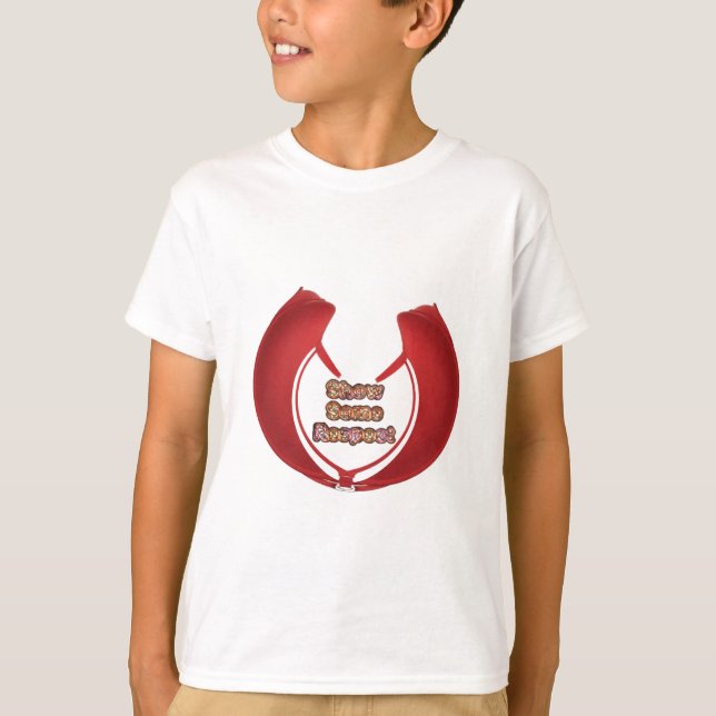 Camiseta Mostrar alguma respeito à Impressão de arte (Frente)