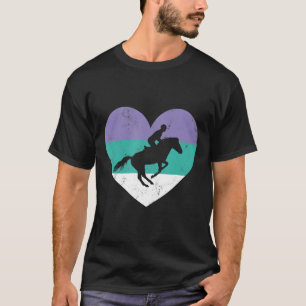 Camiseta Mostrar Cavalo Saltante Para Mulheres Amp Meninas