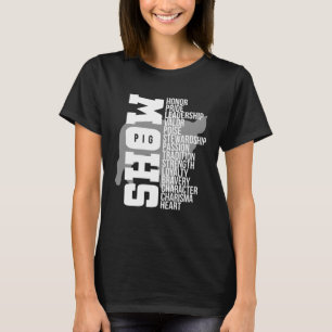Camiseta Mostrar Fazenda de porcos