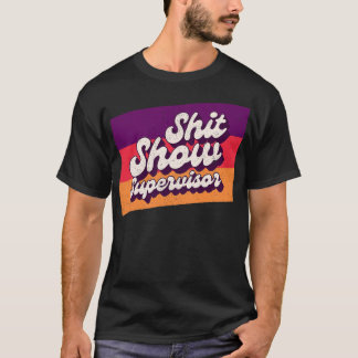 Camiseta Mostrar Humor Adulto Ofensivo do Supervisor