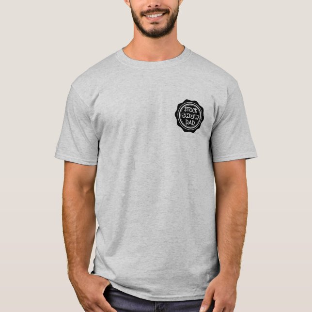 Camiseta Mostre a mostra do porco dos rebanhos animais da (Frente)