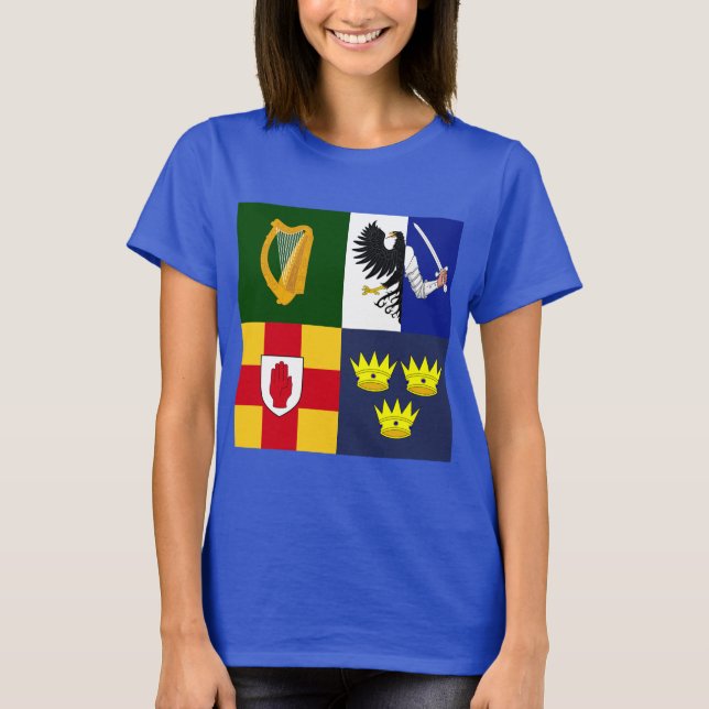 Camiseta Mostre as cores - Braços da Irlanda (Frente)