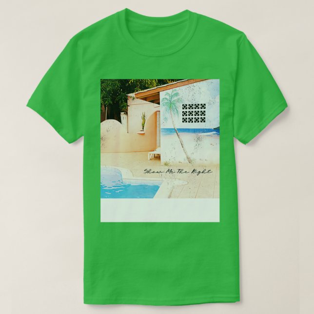 Camiseta Mostre-me a direita (Frente do Design)