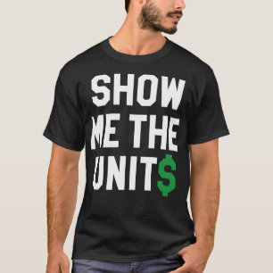 Camiseta Mostre-me as unidades em preto