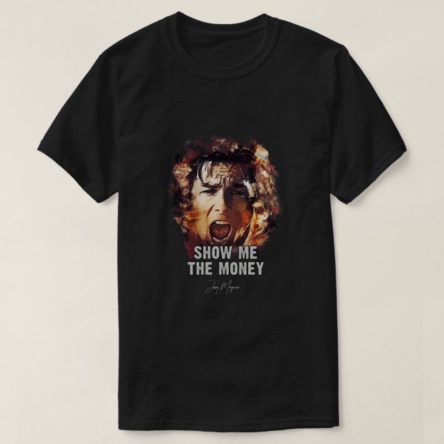 Camiseta Mostre-me o dinheiro - Jerry Maguire Essential (Frente do Design)