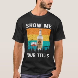 Camiseta Mostre-Me O Engraçado Bebendo De Vodka Álcool L