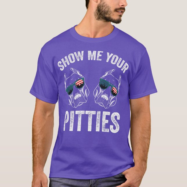 Camiseta Mostre-me seu pessoal de resgate de cães picles (Frente)