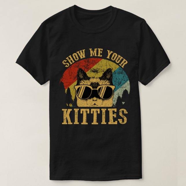 Camiseta Mostre-me seus Gatinhos (Frente do Design)