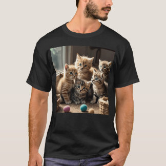 Camiseta mostre-me seus gatinhos garota