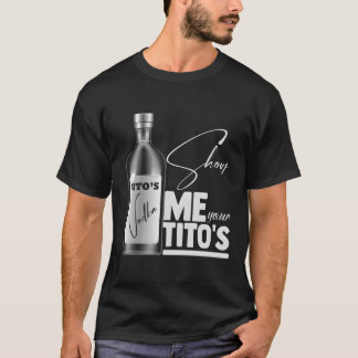 Camiseta Mostre Meus Youritos Amantes do Vodka engraçado re