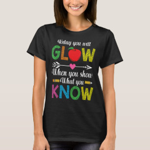 Camiseta Mostre o que você sabe no dia do teste de exame