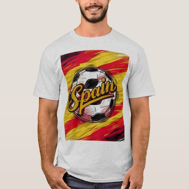 Camiseta Mostre seu orgulho espanhol (Frente)
