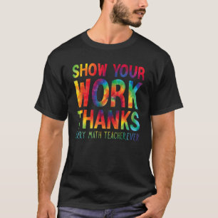 Camiseta mostre seu professor de matemática de obrigados de