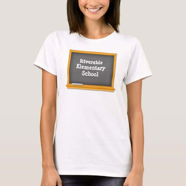 Camiseta Mostre seu quadro de orgulho escolar (Frente)