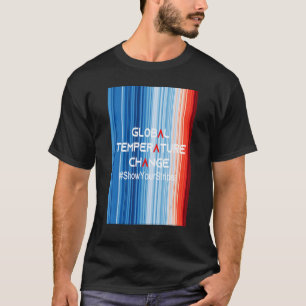 Camiseta MostreSuasListras Mudança de Temperatura Global