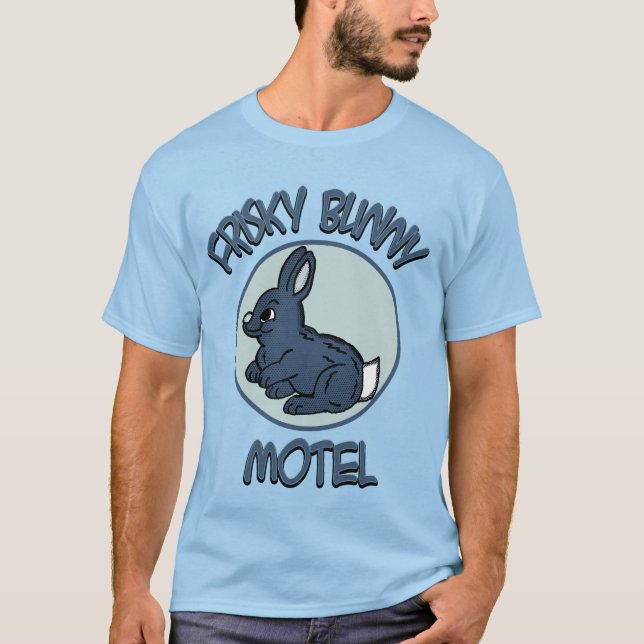 Camiseta Motel Frisky do coelho (Frente)